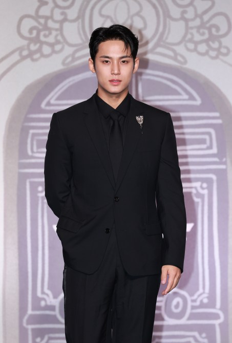 Mingyu of SEVENTEEN attends SEVENTEEN Best Album '17 Is Right Here' Press Conference at Conrad Seoul in Yeongdeungpo-gu on April 29, 2024 in Seoul, South Korea. (Photo by The Chosunilbo