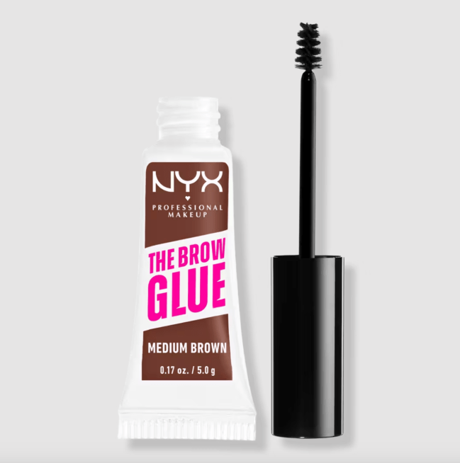 NYX The Brow Glue in a clear tube.