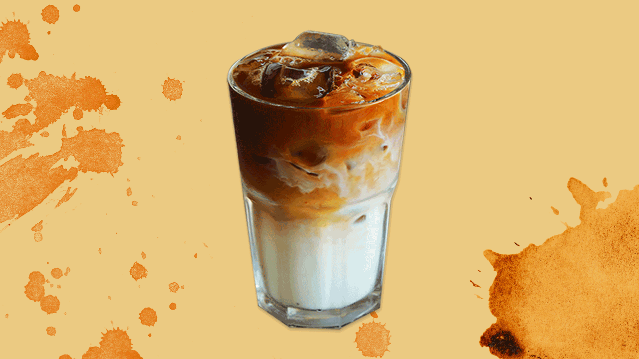 A gif of various coffee drinks