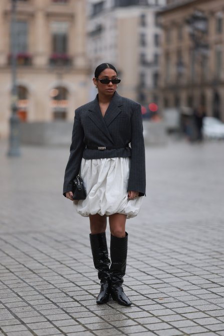 A guest during Paris Fashion Week.