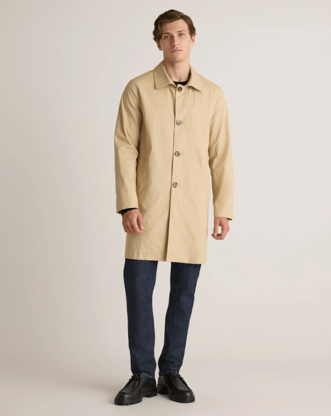 Quince Comfort Stretch Trench Coat