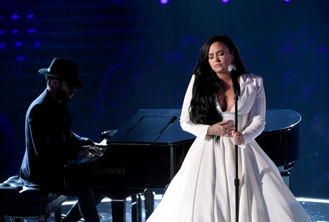 LOS ANGELES, CALIFORNIA - JANUARY 26: Demi Lovato performs onstage during the 62nd Annual GRAMMY Awards at STAPLES Center on January 26, 2020 in Los Angeles, California.