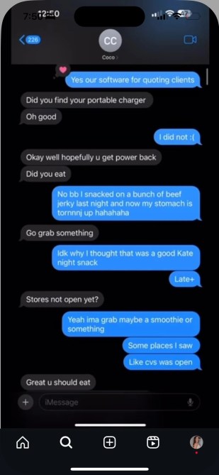 devin texts bachelorette