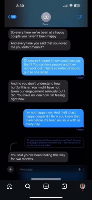 Devin texts the Bachelorette