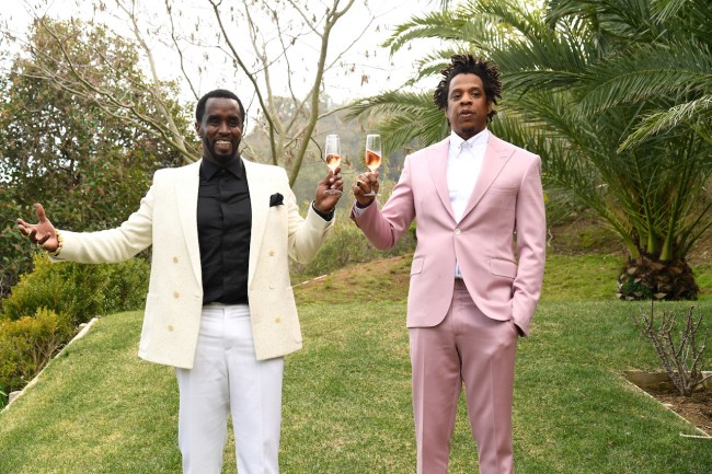 Sean Combs and Jay-Z  attend 2020 Roc Nation THE BRUNCH on January 25, 2020 in Los Angeles, California. 