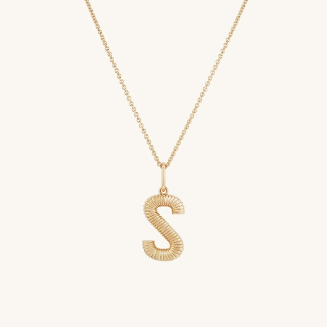 Bold Letter Pendant Necklace