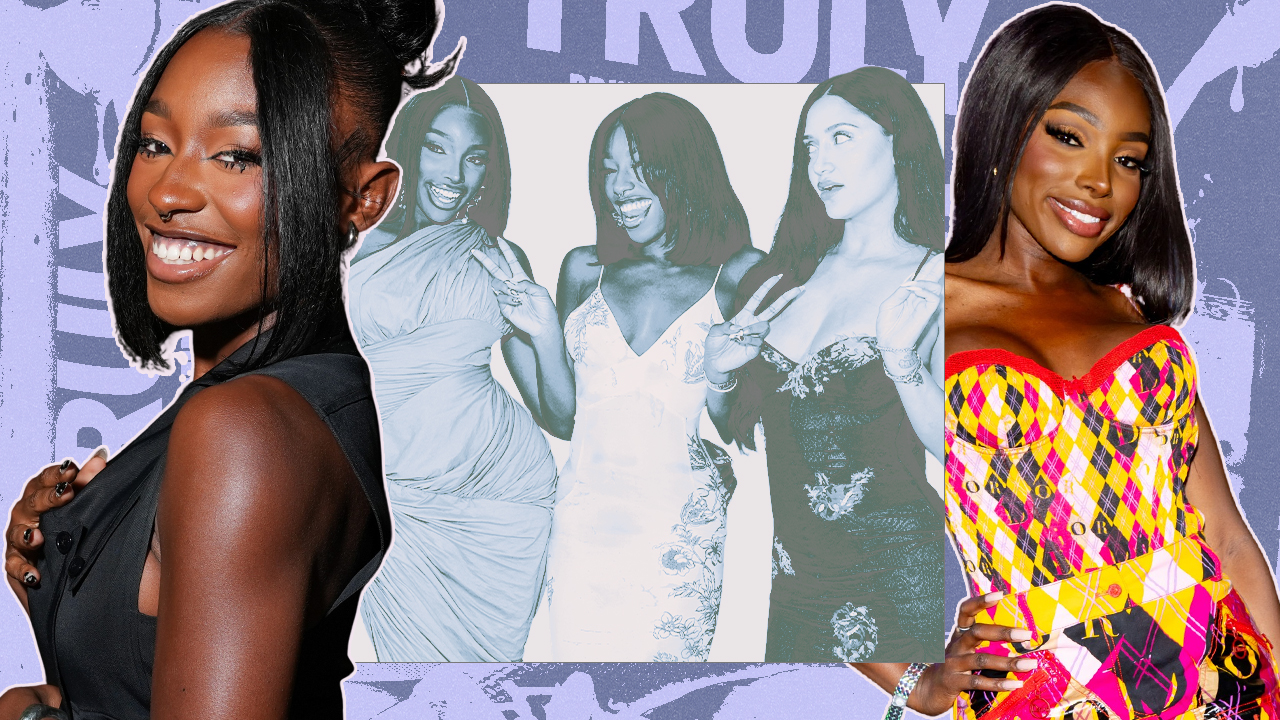 Serena Page and JaNa Craig next to a photo of them with Leah Kateb.