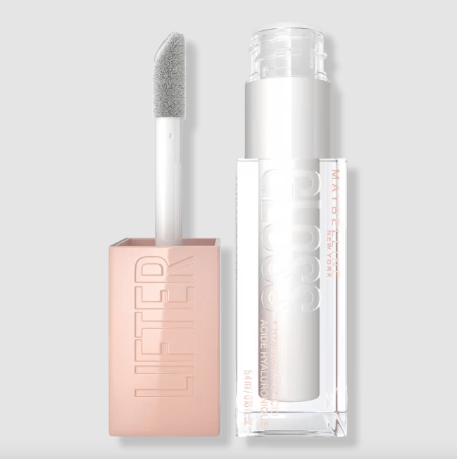 Maybelline Lifter Gloss in Pearl in a clear tube.