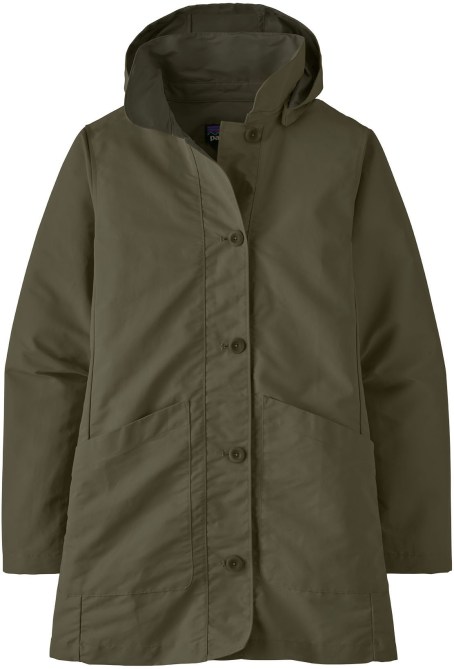 Women's Transitional Trench Jacket in basin green