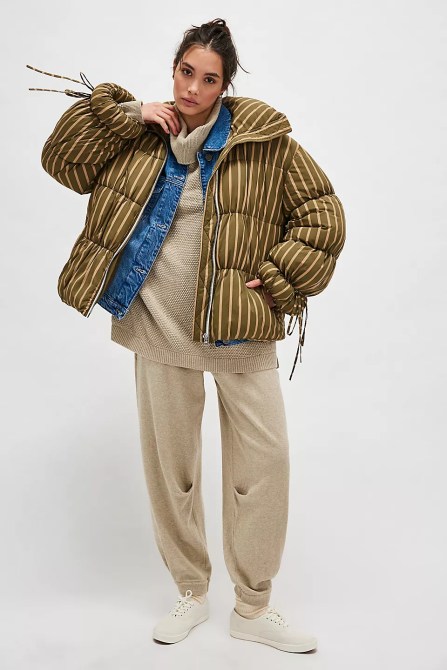 Free People Printed Cotton Candy Puffer