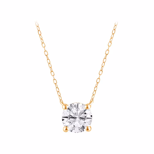 Lab Grown Round Diamond 18" Necklace