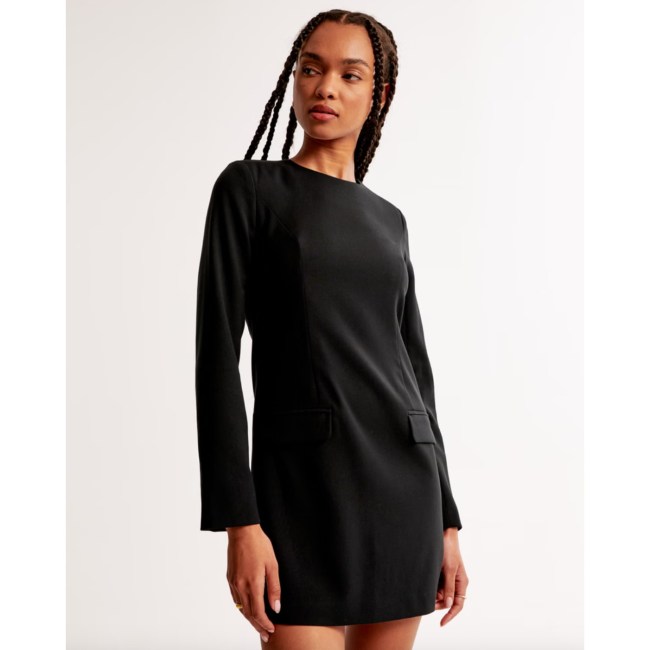 Abercrombie Long-Sleeve Tailored Mini Dress