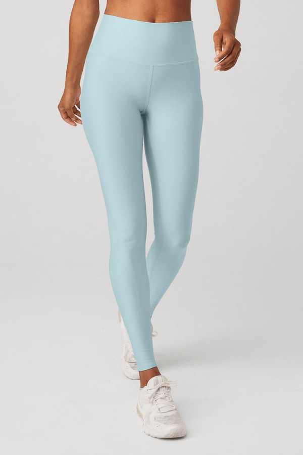 Alo Yoga High-Waist Airlift Legging in Chalk Blue