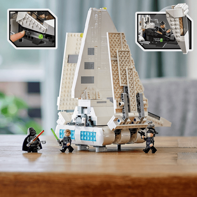 LEGO Star Wars Imperial Shuttle 75302 Building Toy (660 Pieces) assembled on a table