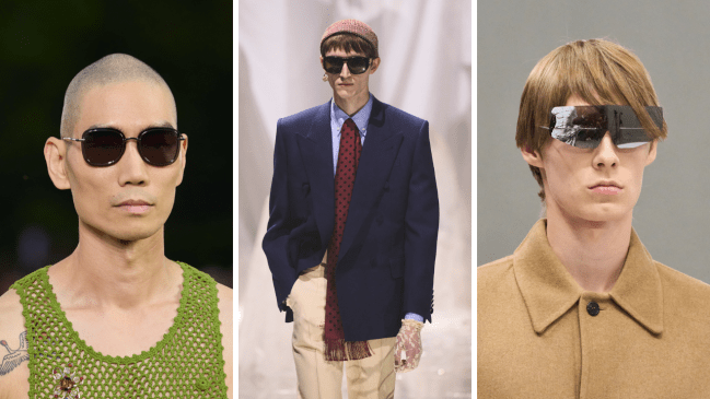 kenzo, valentino, prada sunglasses on the spring/summer 2025 runways