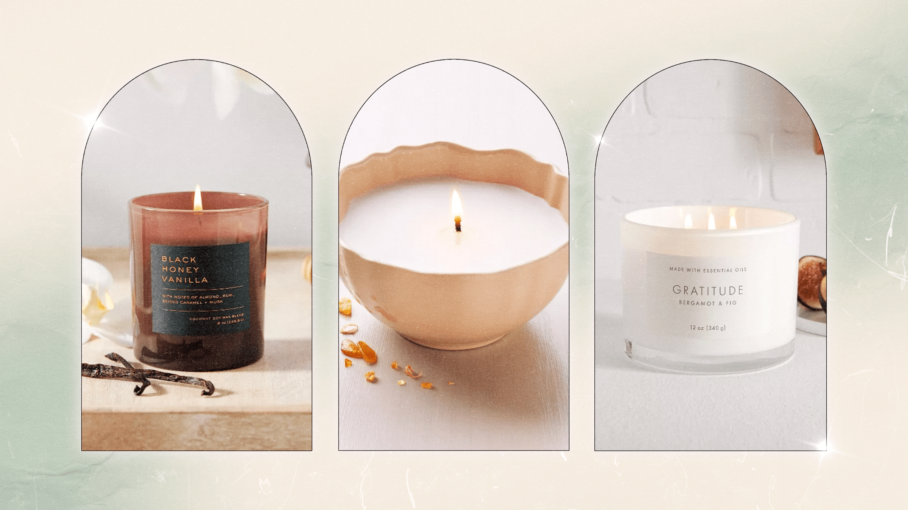 Three candles from Target