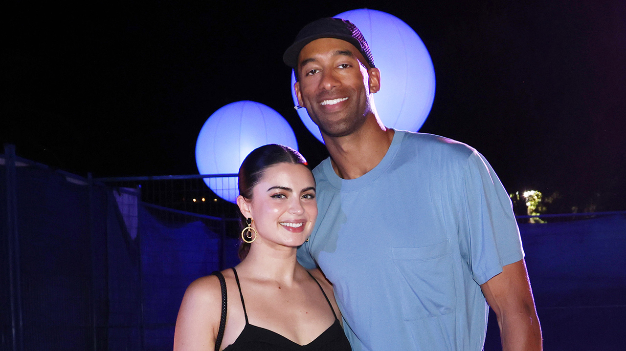 NASSAU, BAHAMAS - MARCH 16: Rachael Kirkconnell and Matt James are seen during Jerk Jam on day three of Nassau Paradise Island Wine & Food Festival at Atlantis Paradise Island on March 16, 2024 in Nassau, Bahamas.
