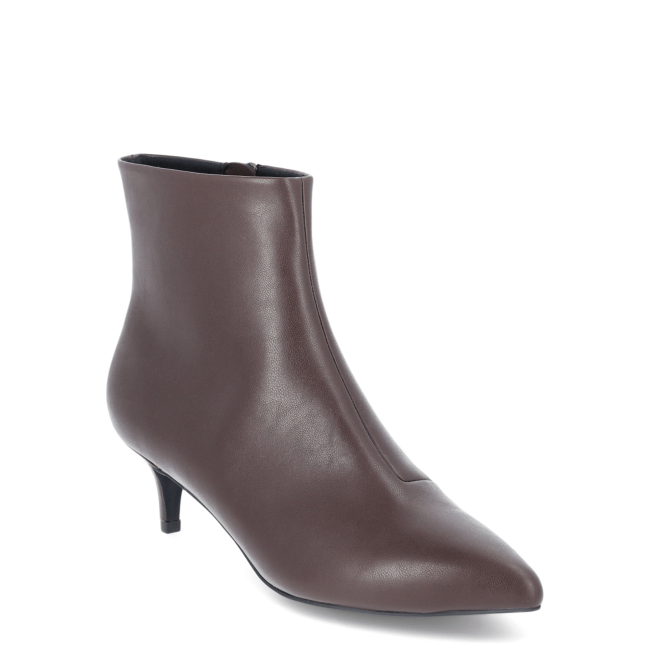 Scoop Kitten Heel Ankle Boots in chocolate brown