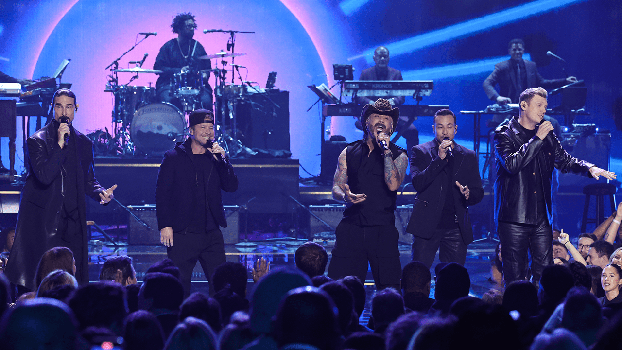 SNL50: THE HOMECOMING CONCERT -- Pictured: Backstreet Boys perform on Friday, February 14, 2025.