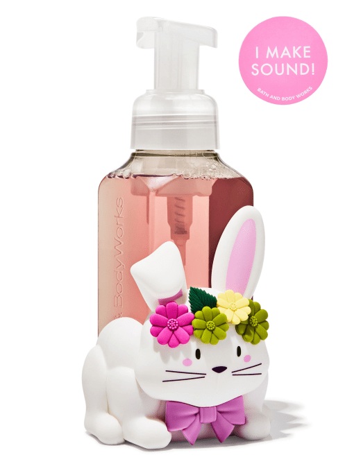 Bath & Body Works Sound-making Bunny Soap Buddy Gentle & Clean Foaming Hand Soap Holder