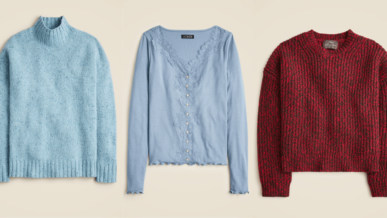 Sweaters on sale at J. Crew.