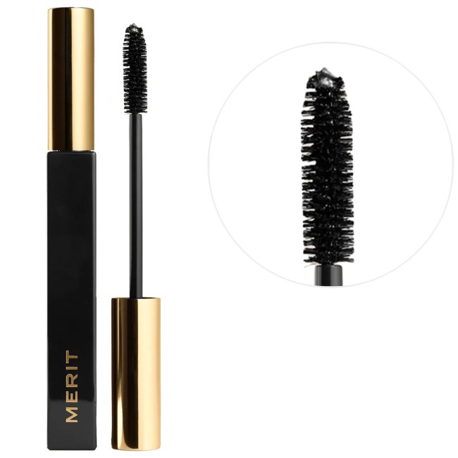 Merit Clean Lash Lengthening Tubing Mascara in a black tube.