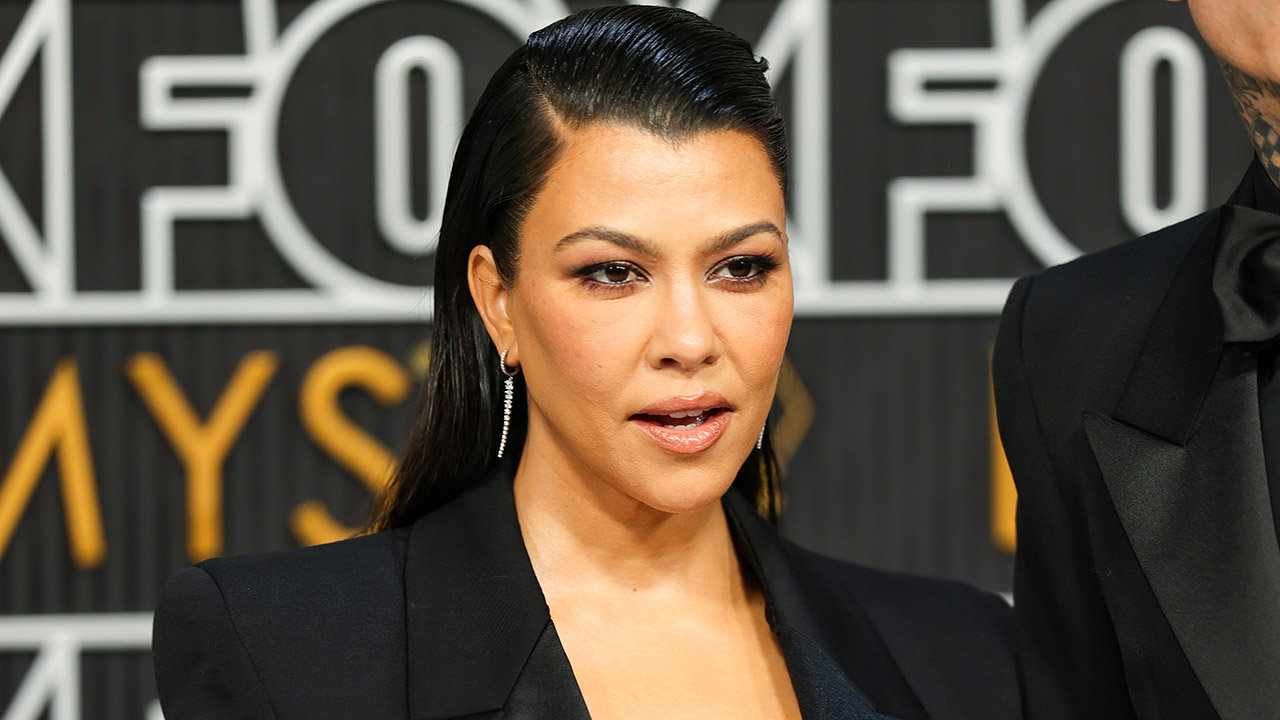 LOS ANGELES, CALIFORNIA - JANUARY 15: Kourtney Kardashian attends the 75th Primetime Emmy Awards at Peacock Theater on January 15, 2024 in Los Angeles, California.