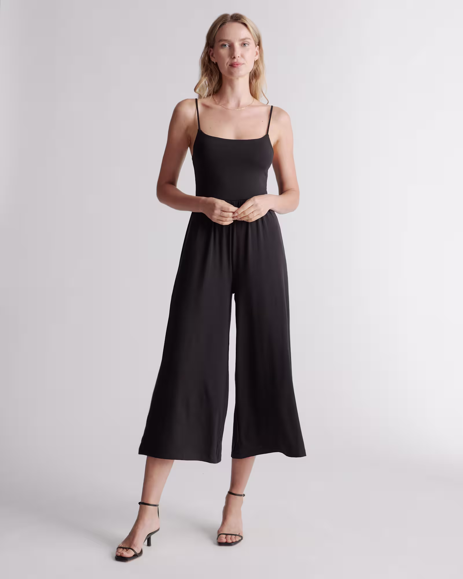 Tencel Jersey Wide Leg Jumpsuit