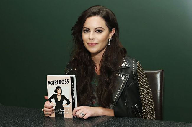 NEW YORK, NY - SEPTEMBER 29:  Nasty Gal Founder/ author Sophia Amoruso attends Sophia Amoruso's launch event for the paperback of #GIRLBOSS, in conversation with Amy Astley, EIC of Teen Vogue at Barnes & Noble Union Square on September 29, 2015 in New York City.  (Photo by Cindy Ord/Getty Images for Sophia Amoruso)