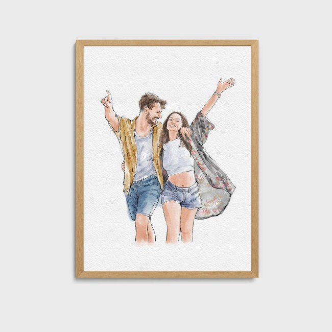 Idyllic Creative Co. Custom Watercolor Portrait