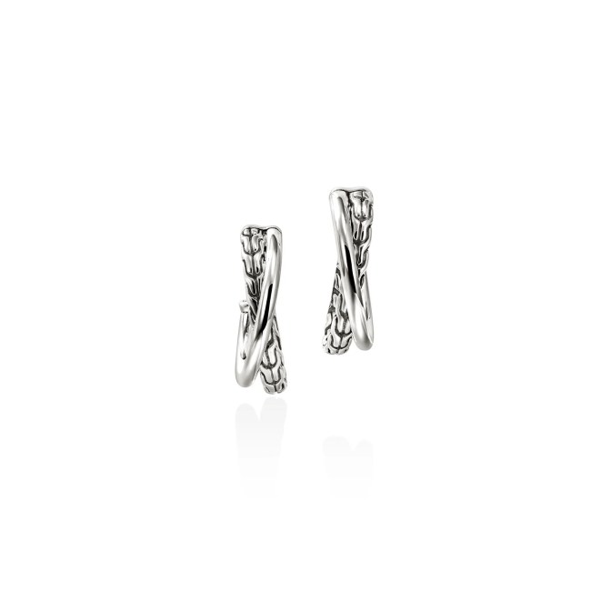 John Hardy Essential Crossover Earring in Sterling Silver