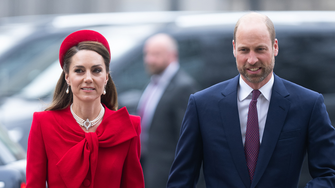 LONDON, ENGLAND - MARCH 10: Catherine, Princess of Wales and Prince Willliam of Wales attend the celebrations for Commonwealth Day at Westminster Abbey on March 10, 2025 in London, England.