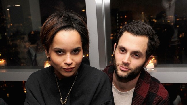 Penn Badgley and Zoe Kravitz