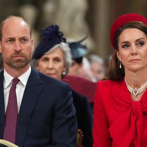 LONDON, ENGLAND - MARCH 10: Prince William, Prince of Wales and Catherine, Princess of Wales attend the Commonwealth Day Service of Celebration at Westminster Abbey on March 10, 2025 in London, England.