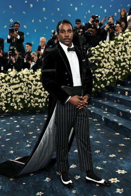 NEW YORK, NEW YORK - MAY 05: Tramell Tillman attends the 2025 Met Gala Celebrating "Superfine: Tailoring Black Style" at Metropolitan Museum of Art on May 05, 2025 in New York City.