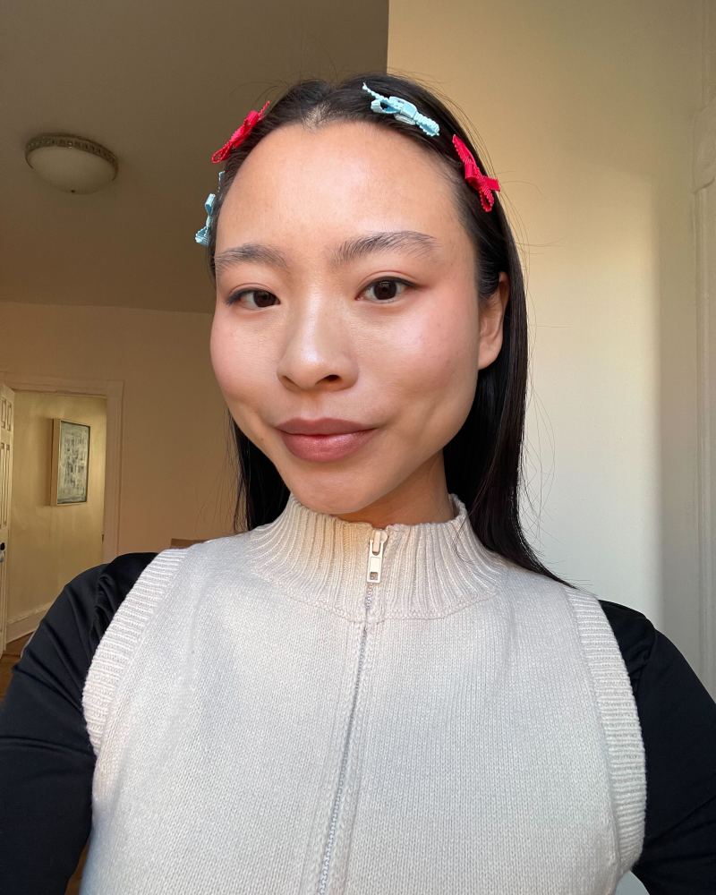 Katie wearing the Lancôme Lash Idôle Mascara in black