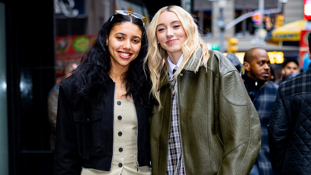NEW YORK, NEW YORK - APRIL 16: Azzi Fudd and Paige Bueckers are seen at 'Good Morning America'