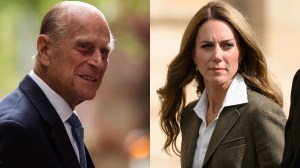 Prince Philip and Kate Middleton