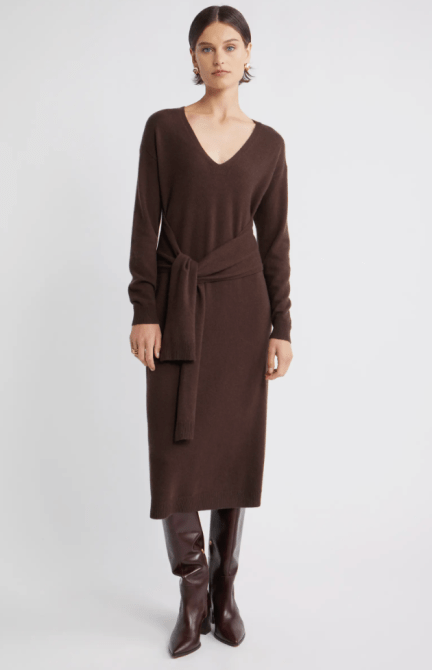 Nordstrom Long Sleeve Wool & Cashmere Blend Sweater Dress