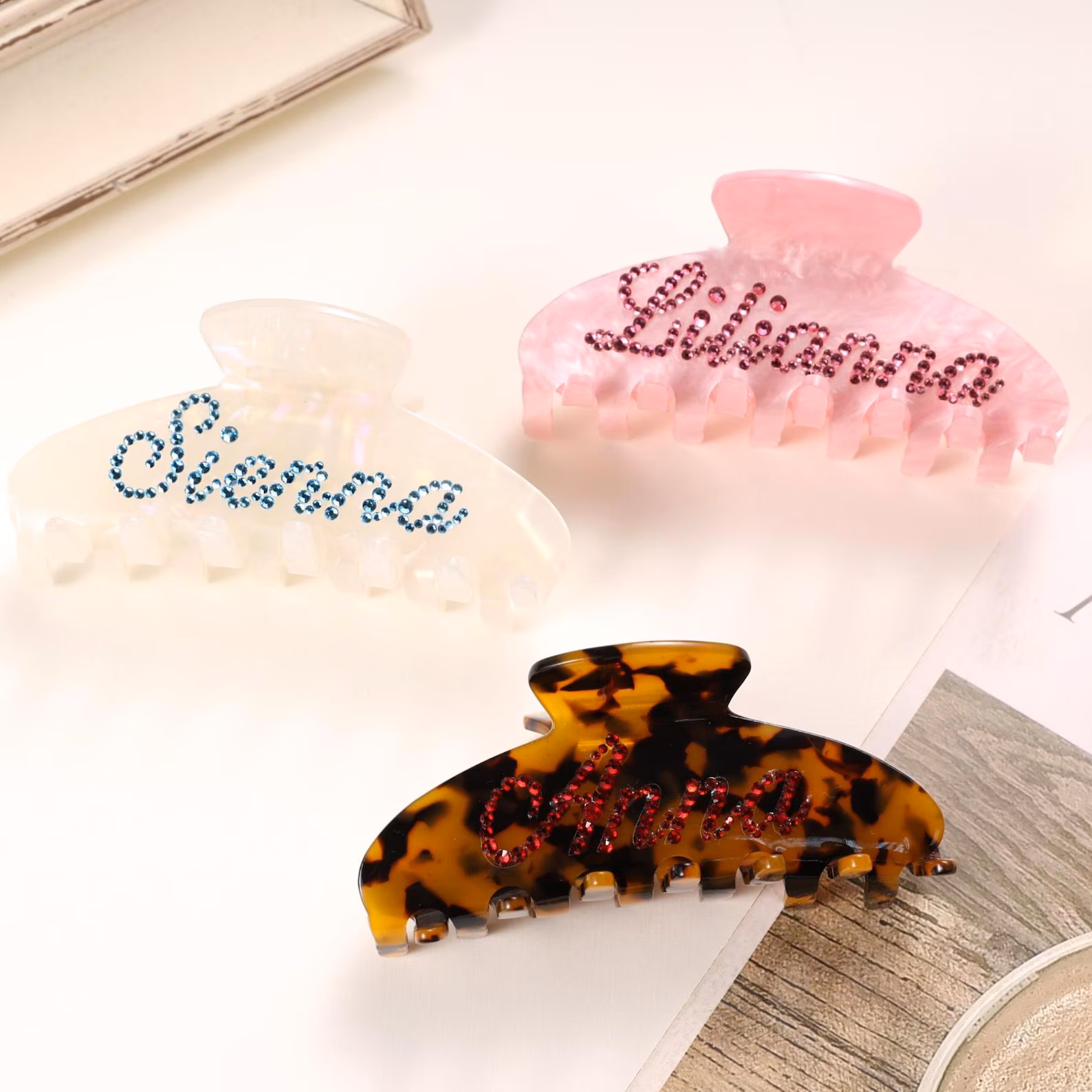 Remake Bag Personalized Name Hair Claw Clip