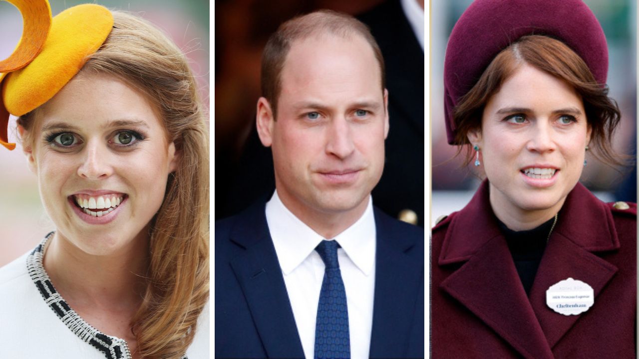 Princess Beatrice, Prince William, Princess Eugenie