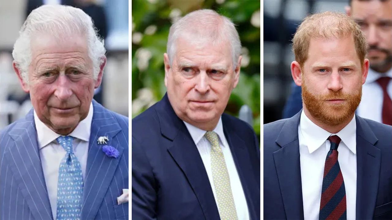 King Charles, Prince Andrew, Prince Harry