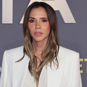 LONDON, ENGLAND - OCTOBER 08: Victoria Beckham attends the "Victoria Beckham" World Premiere at the Curzon Mayfair on October 08, 2025 in London, England