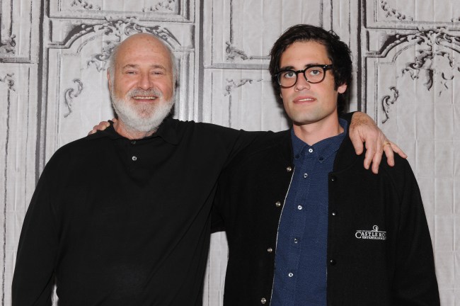 NEW YORK, NY - MAY 04:  (L-R) Director Rob Reiner and his son Nick Reiner attend AOL Build Presents: "Being Charlie"  at AOL Studios In New York on May 4, 2016 in New York City.