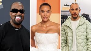 Kanye, Kim Kardashian, Lewis Hamilton